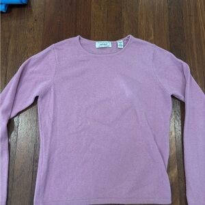 Lord & Taylor Light Purple Crew Neck Sweater